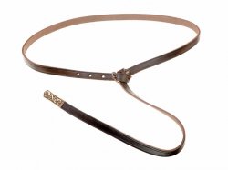 Avar belt with strap end - brown