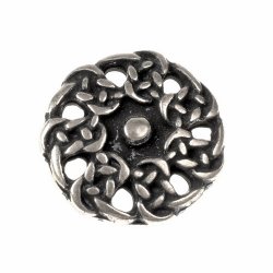 Celtic open-work button - silver