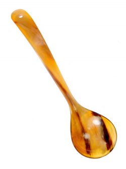 Horn ladle with long handle