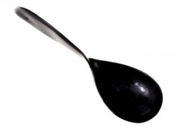 Ladle made from genuine horn
