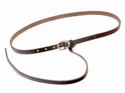 Late Medieval leather belt -  brown