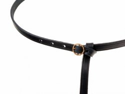 Late Medieval leather belt - black