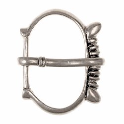 Medieval buckle - silver plated