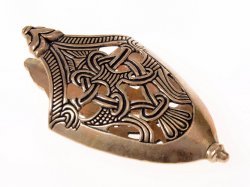 Viking scabbard chape - bronze