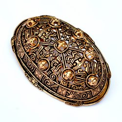 Viking Oval Brooch replica - bronze