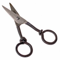 Hand forged medival scissors 