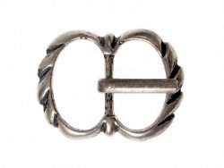 Medieval buckle - silver plated