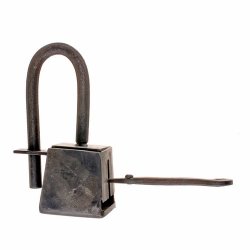 Viking padlock replica for a chest