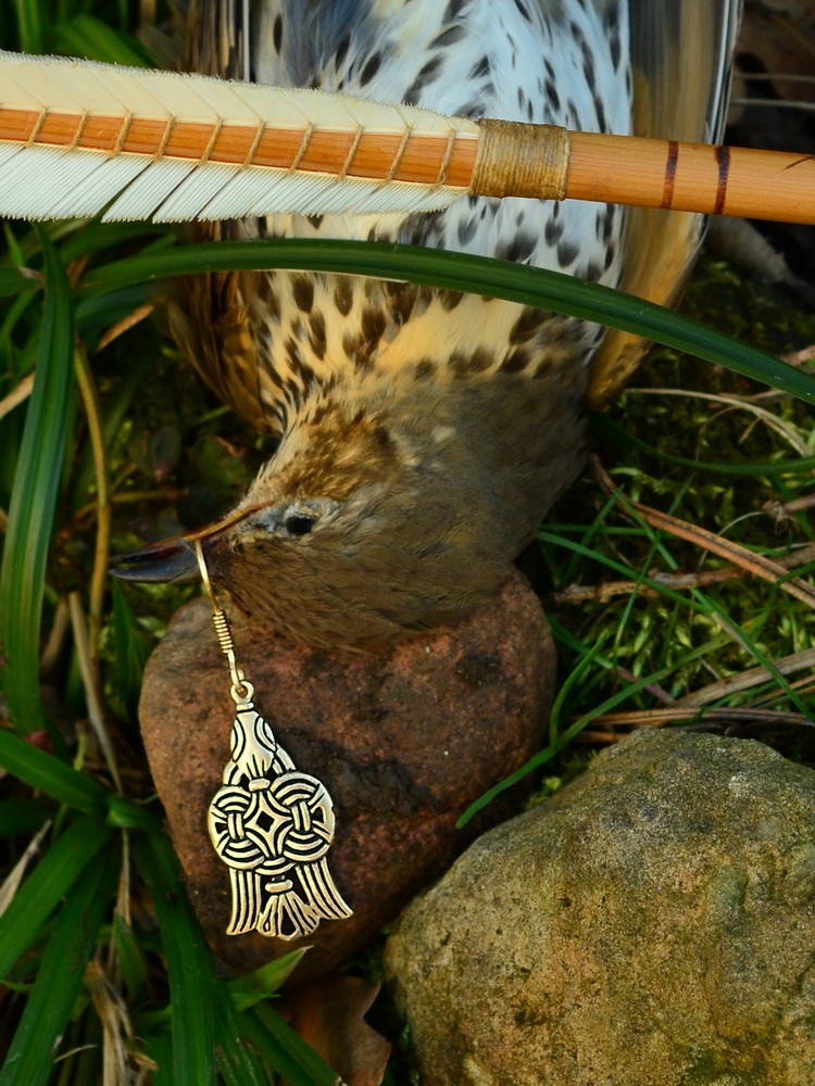 Ohrringe mit Wikinger-Raben 