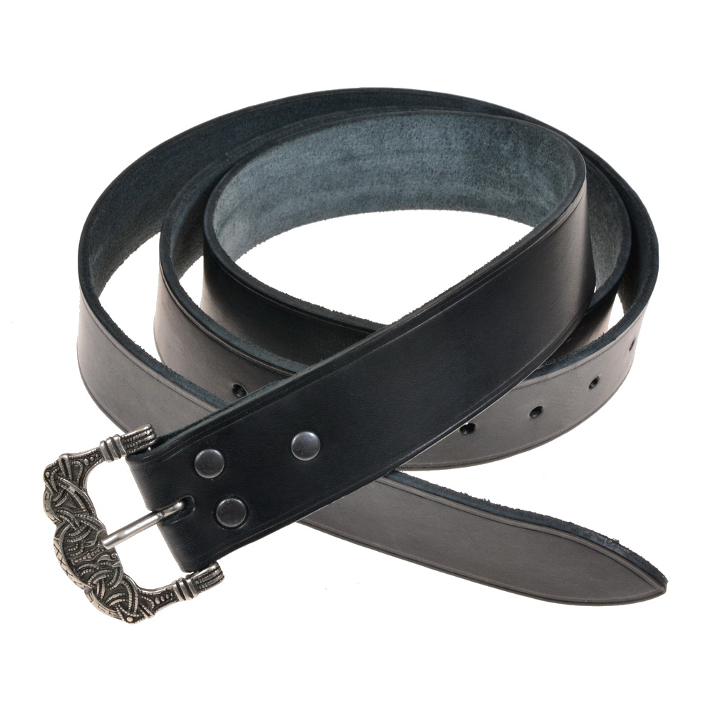 Gokstad Viking Belt - black / silver