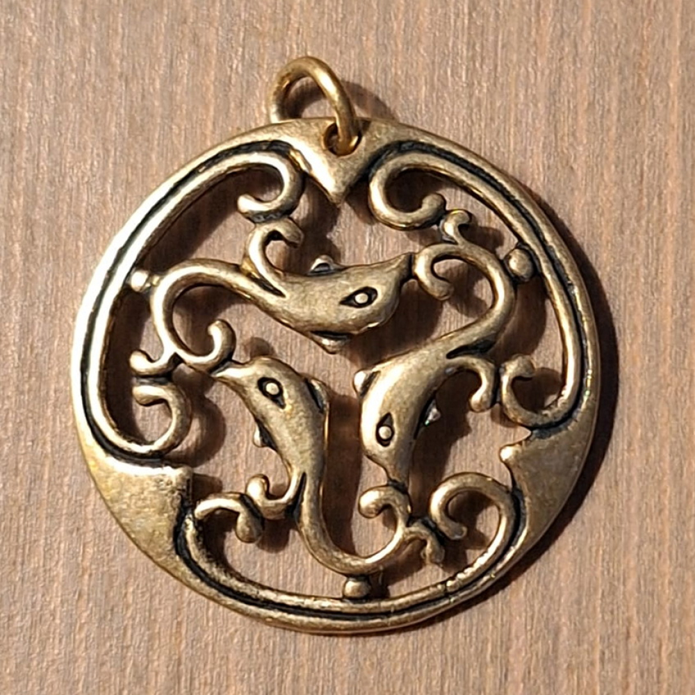 Lunula-Anh�nger der Rus - Bronze