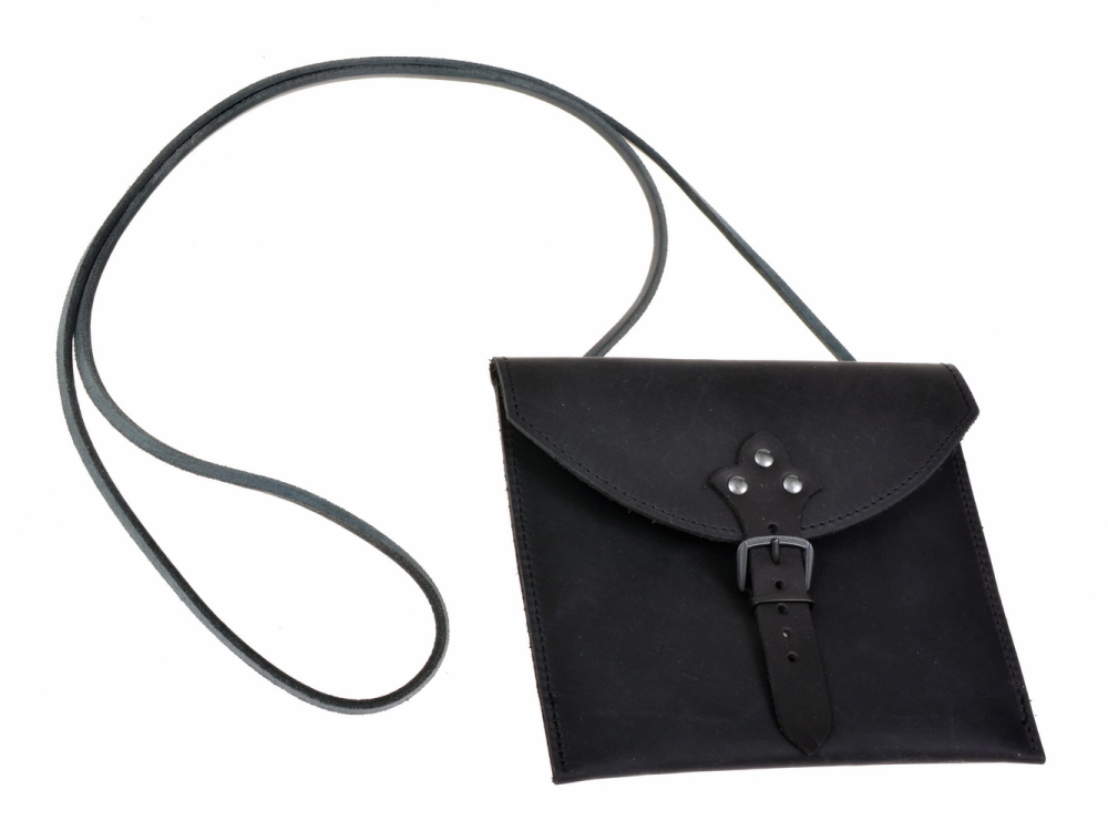 Medieval shoulder bag - black