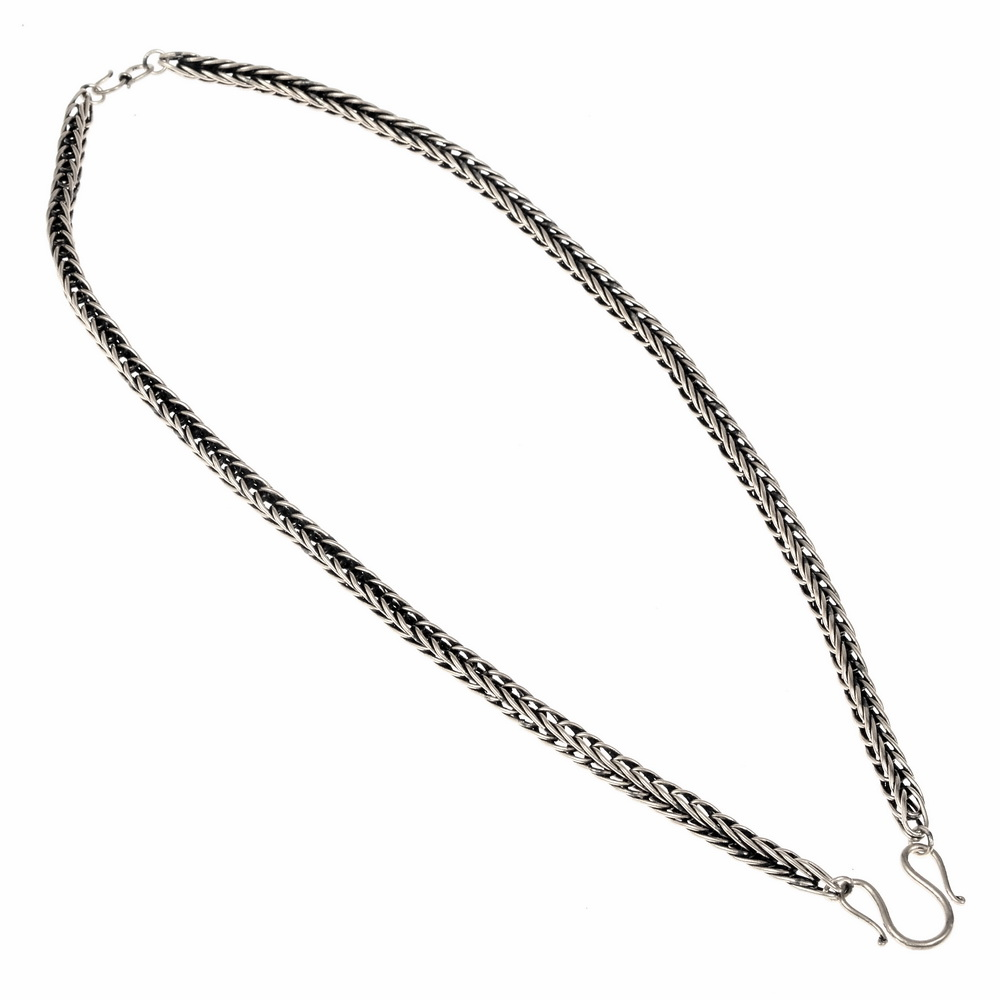 Viking foxail necklace - silver
