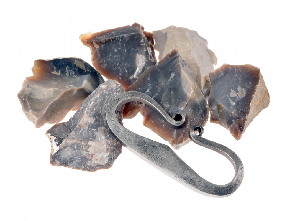 Flint stones with fire striker