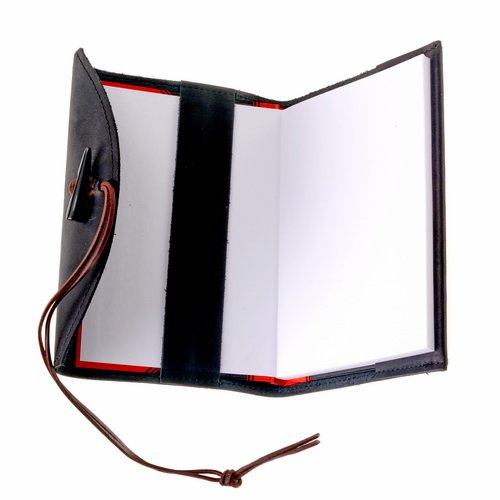 Leder-Buchh�lle - ge�ffnet