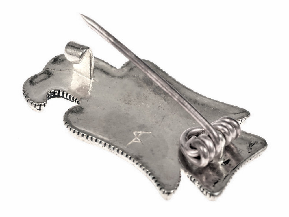 Gothic eagle brooche - backside