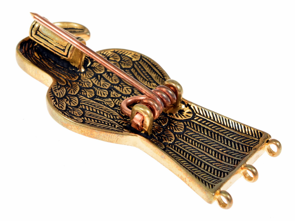 Adlerfibel-Rckseite - Bronze