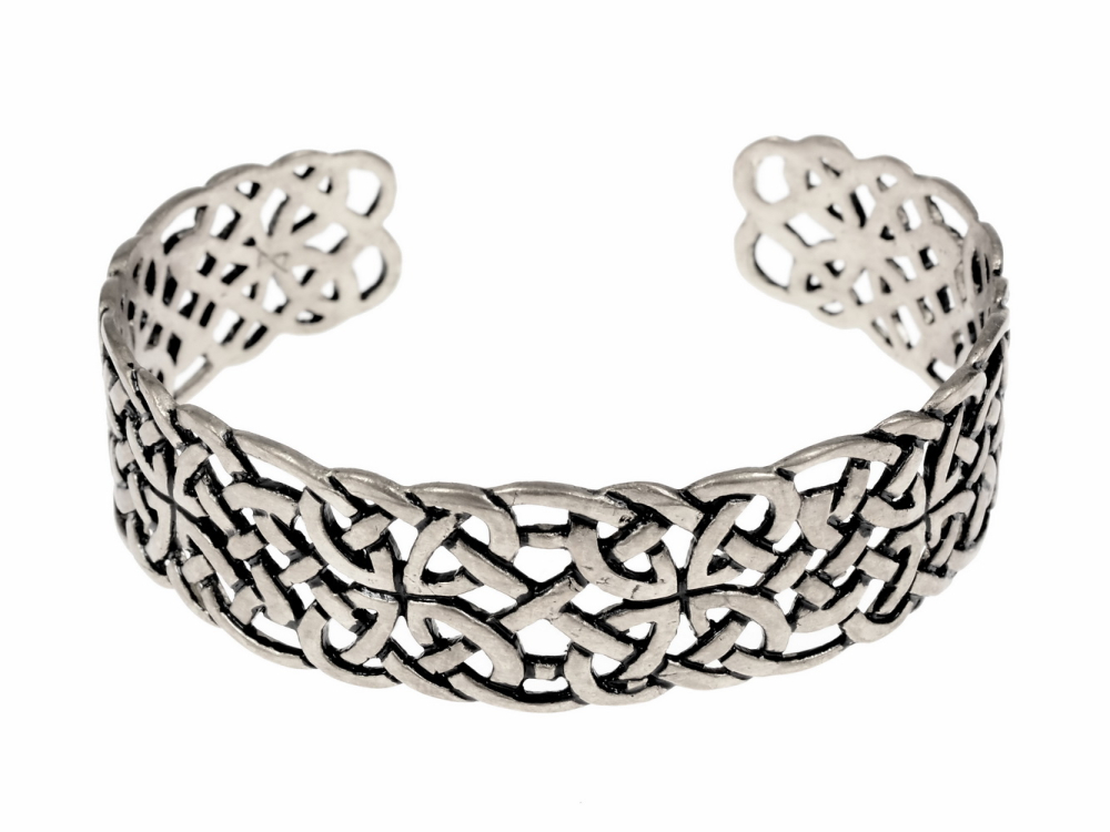 Open-work Celtic bracelet - silver