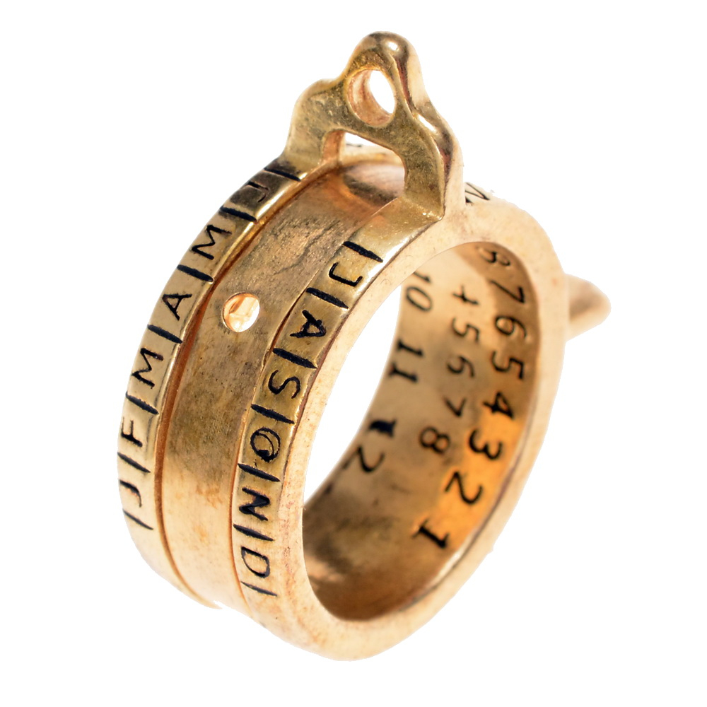Ring sundial - bronze