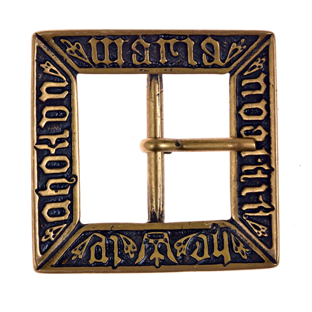 Belt buckle Erik – brass-coloured