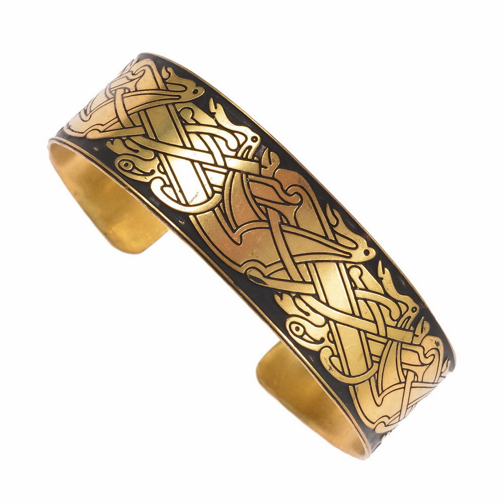 Keltischer Messing-Armreifen
