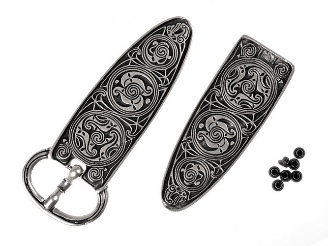 Celtic buckle from Lagore - silver