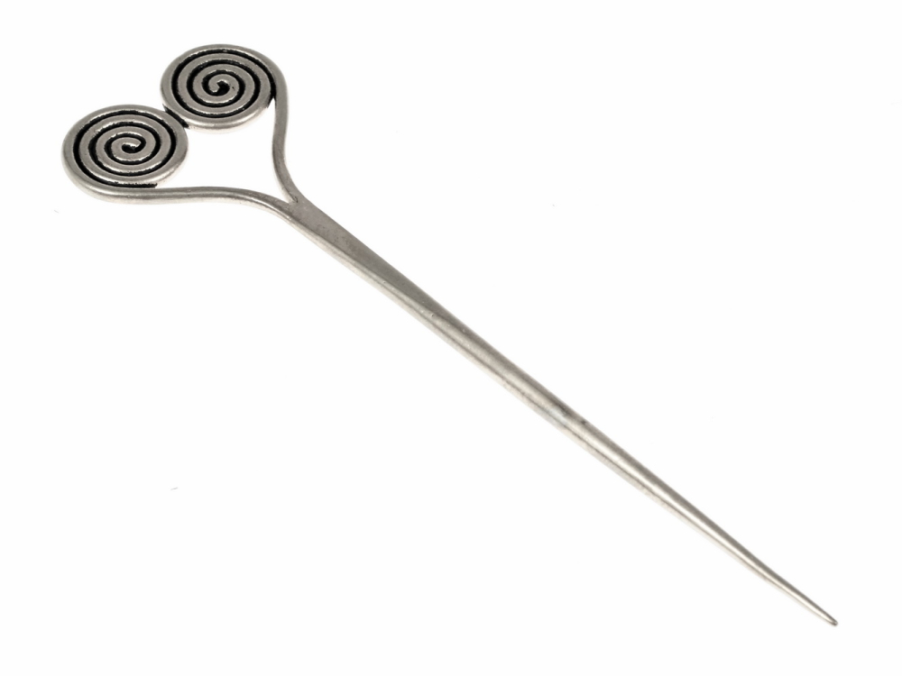 Spiral pin of the Celtic Era - silver