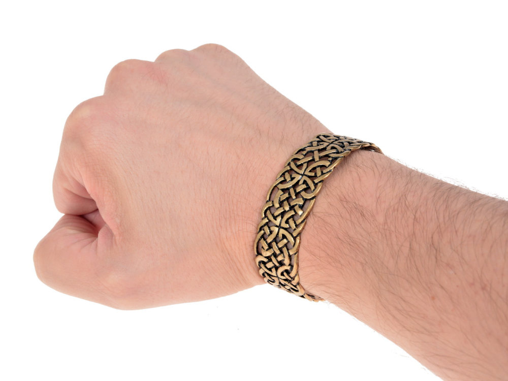 Celtic bracelet on an arm