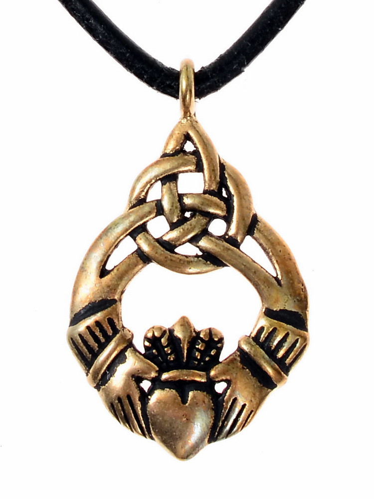 Claddagh charm - bronze