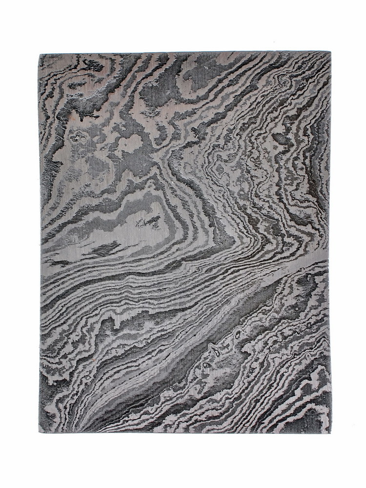 Damascus steel handle end plate