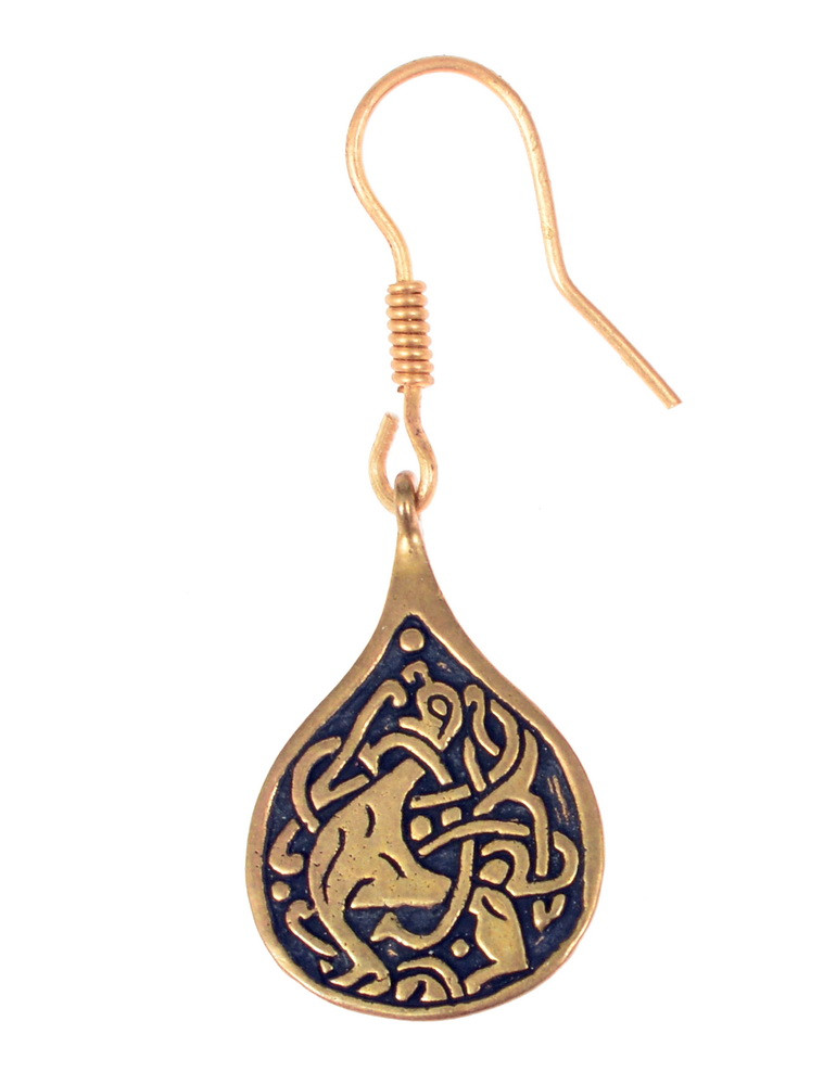 Medieval earring - bronze