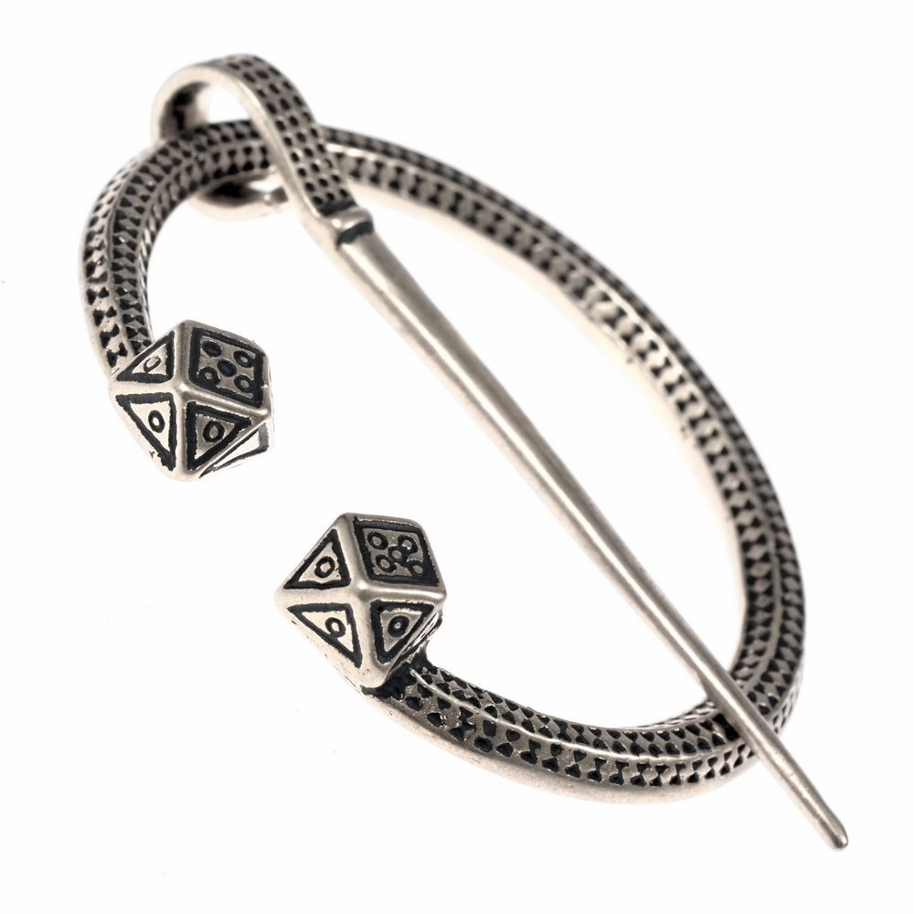 Viking ring brooch replica - silver