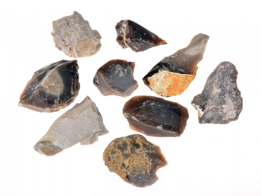 Feuersteine - verschiedene Formen