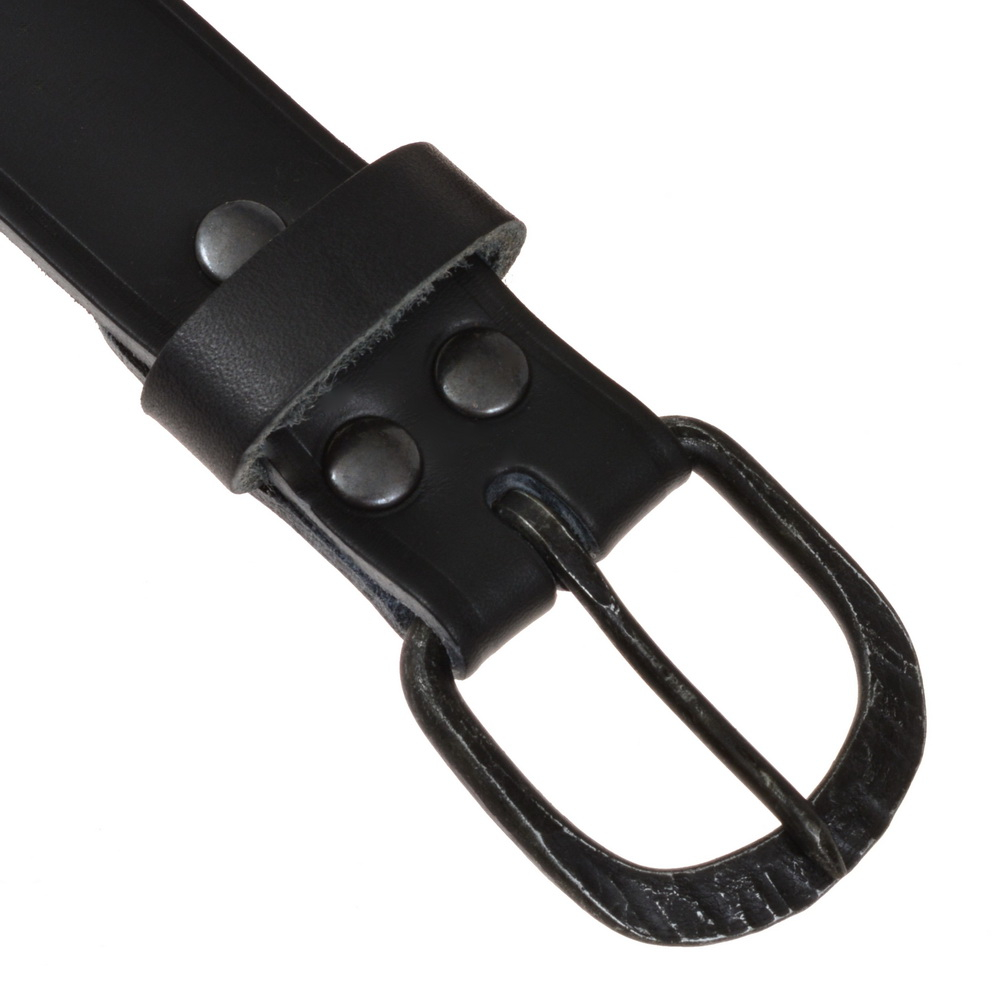 Hand-forged medieval iron buckle