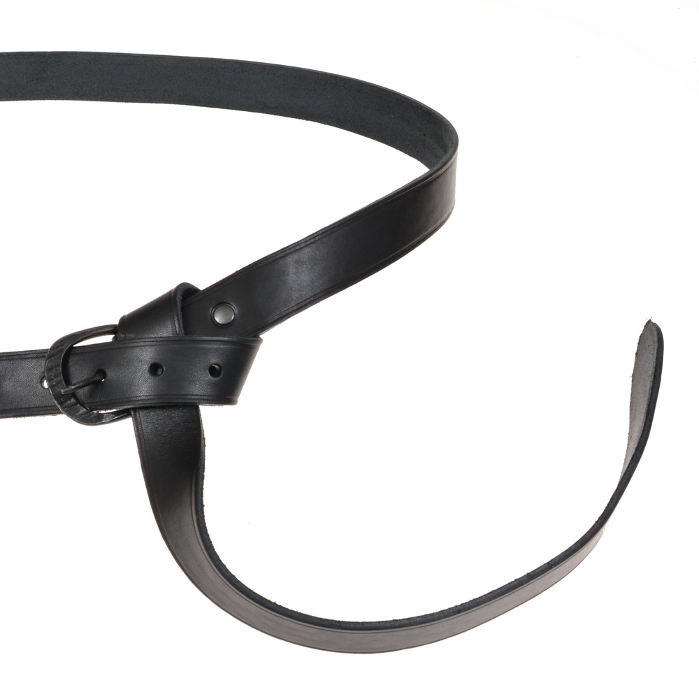 Medieval belt - black leather