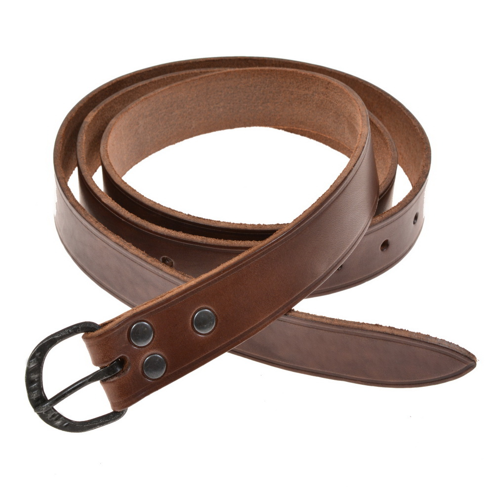Medieval belt - brown leather