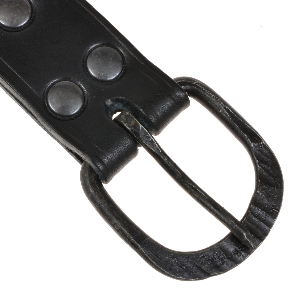 Medieval belt with hand-forged buckle