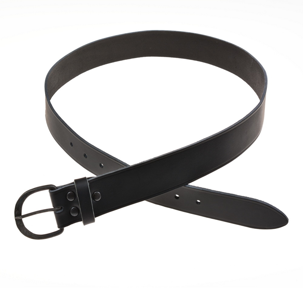 Belt with forged buckle - black