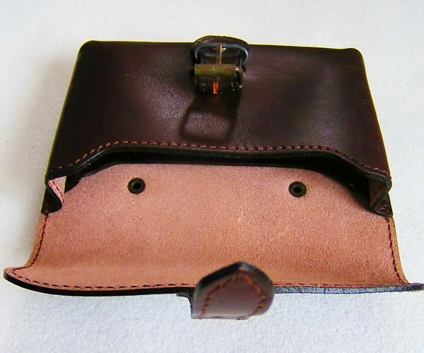leather belt wallet - inside