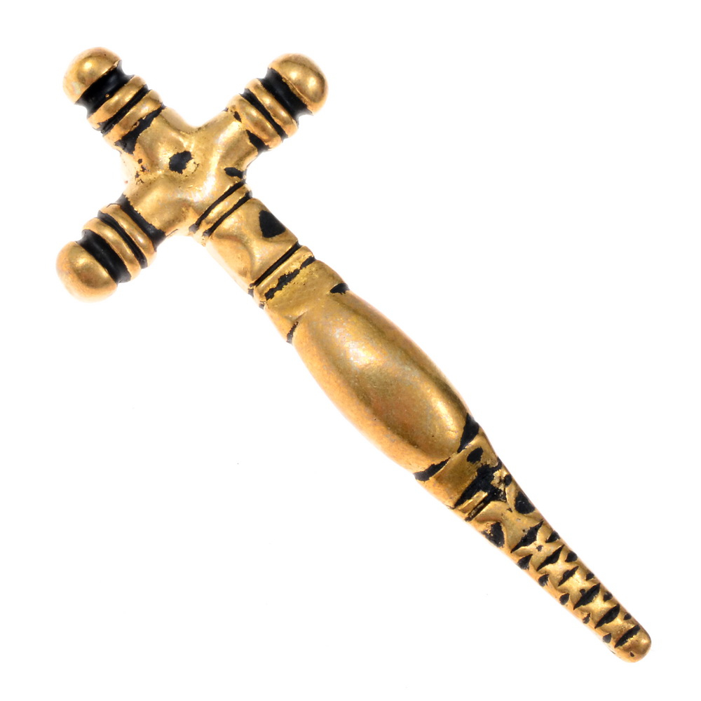 Germanische Kreuzfibel - Bronze