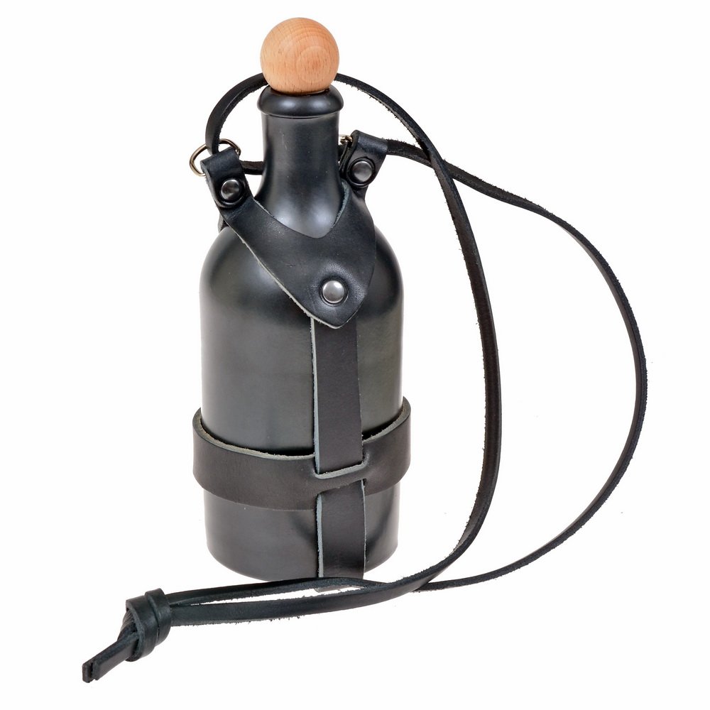 LARP-Feldflasche - schwarz