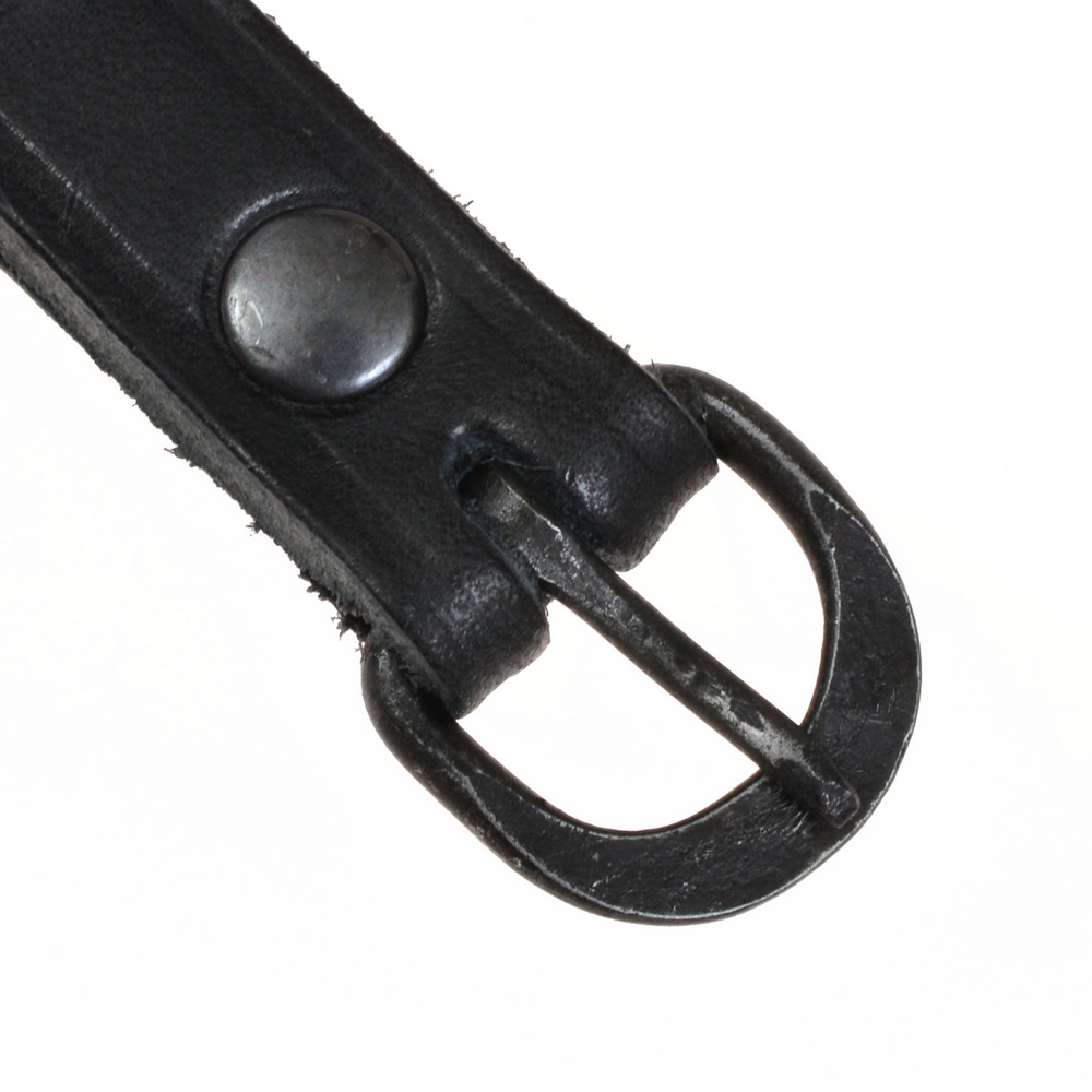 Medieval belt with iron buckle