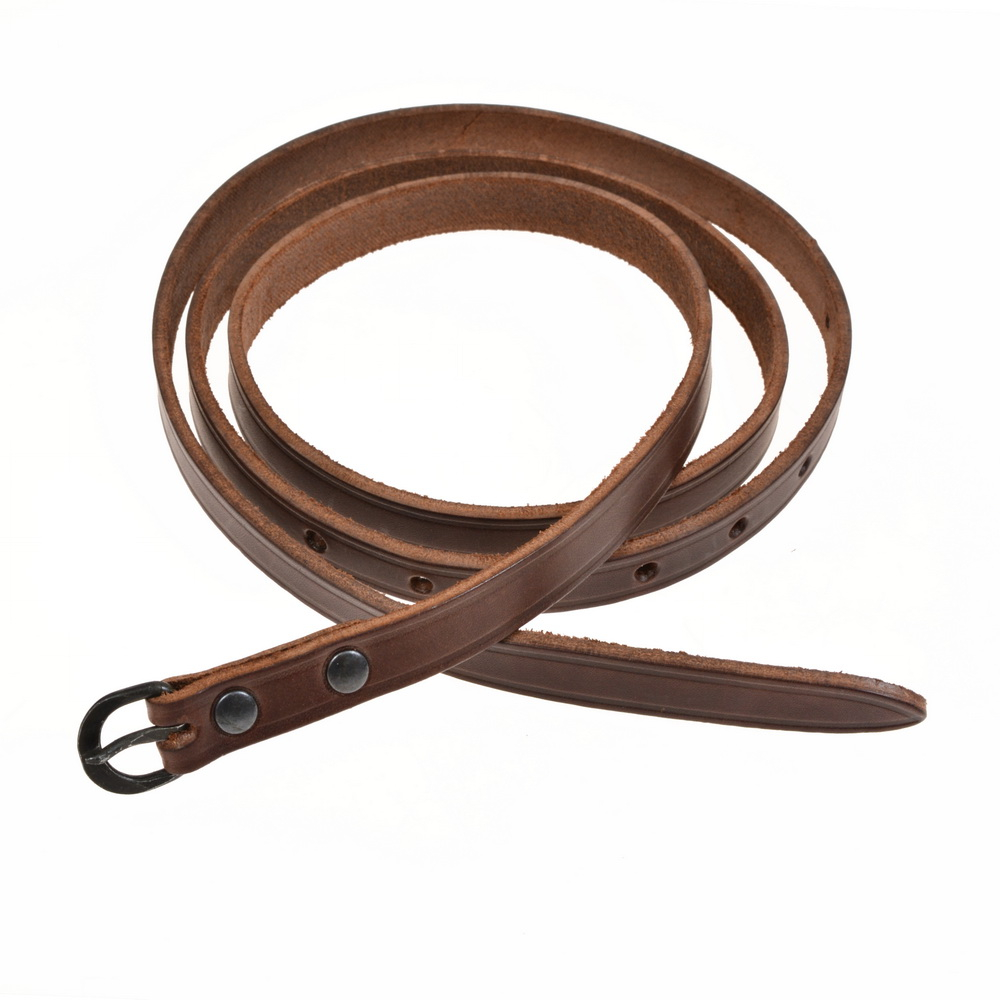 Medieval belt - brown leather