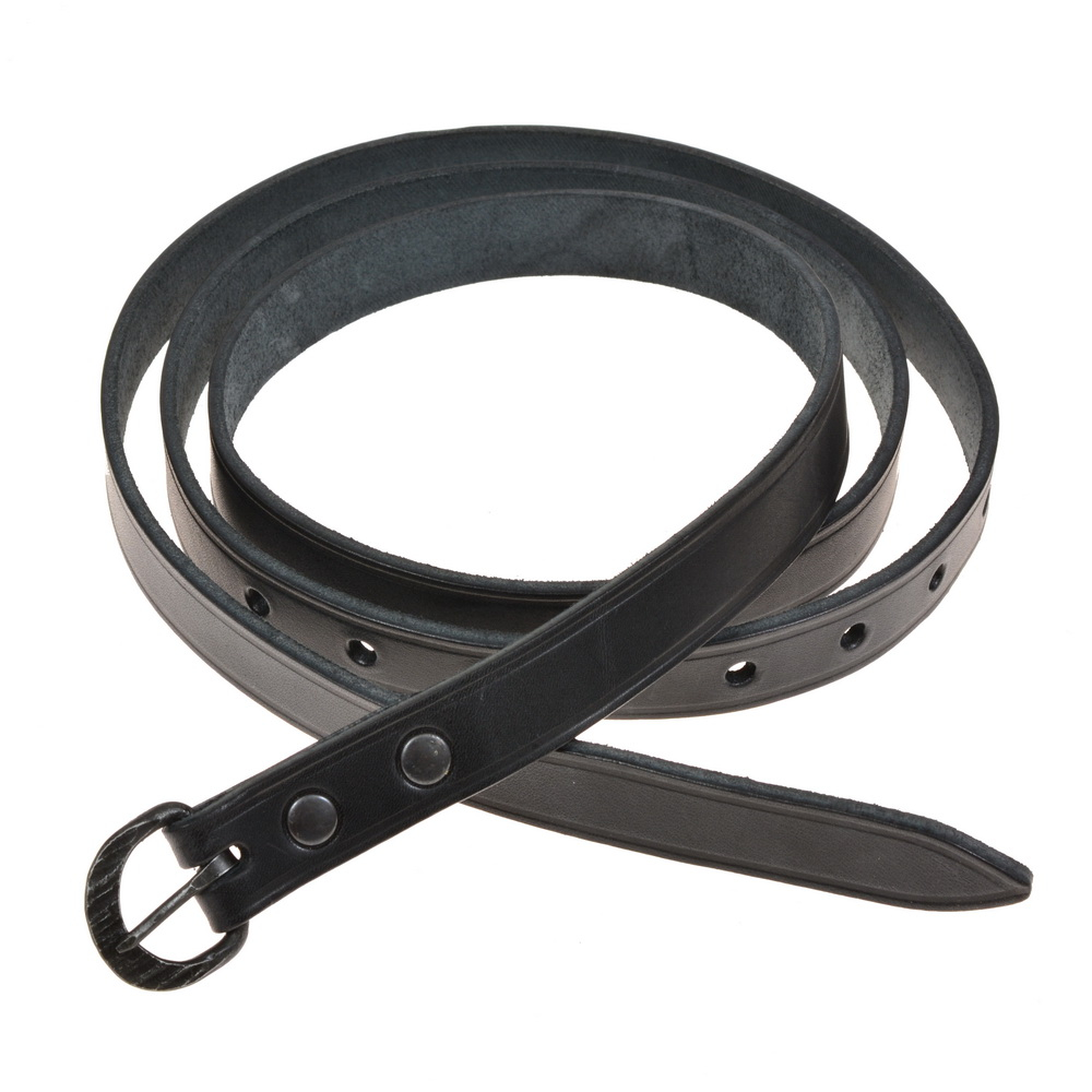 Medieval belt - black leather