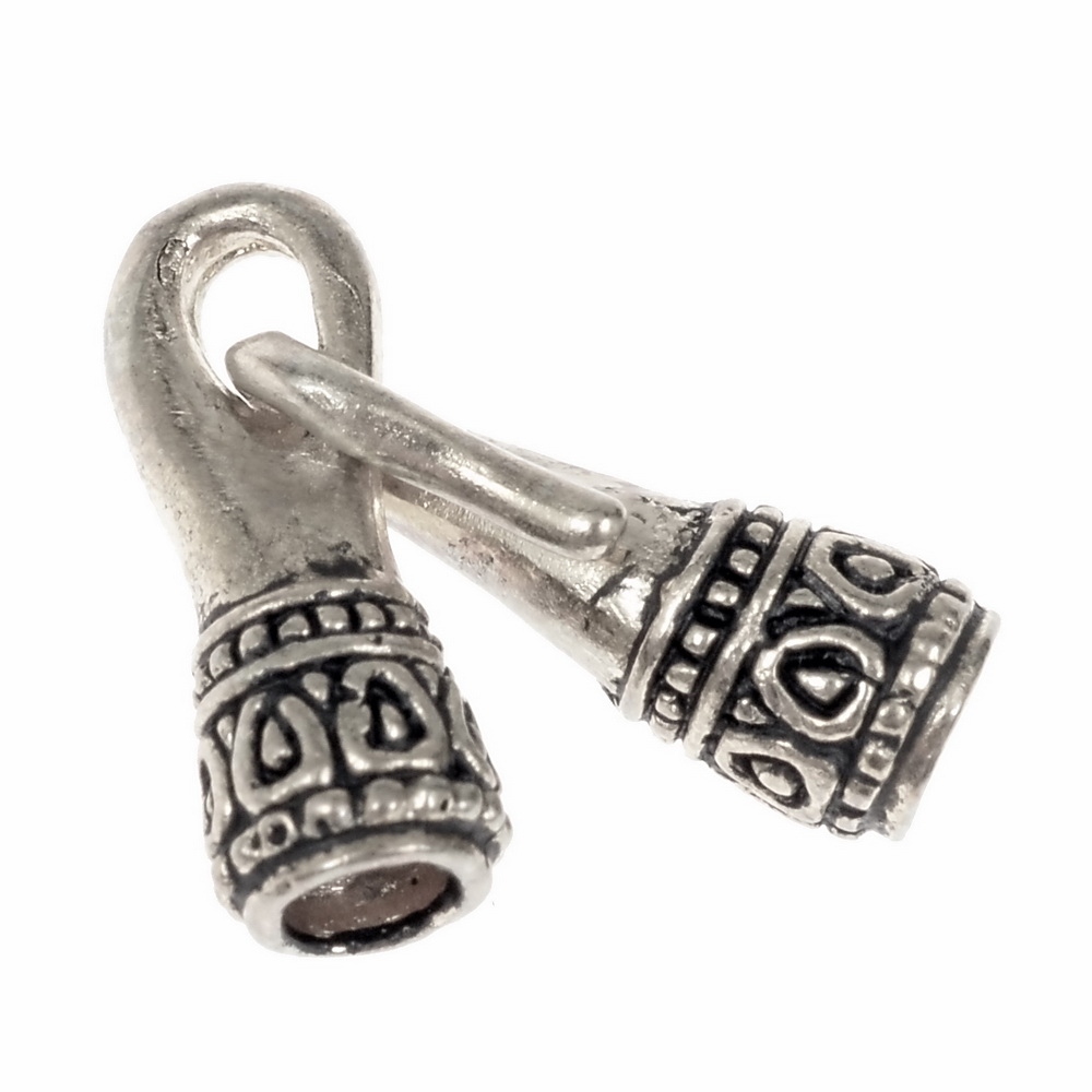 Kordelverschluss - versilbert