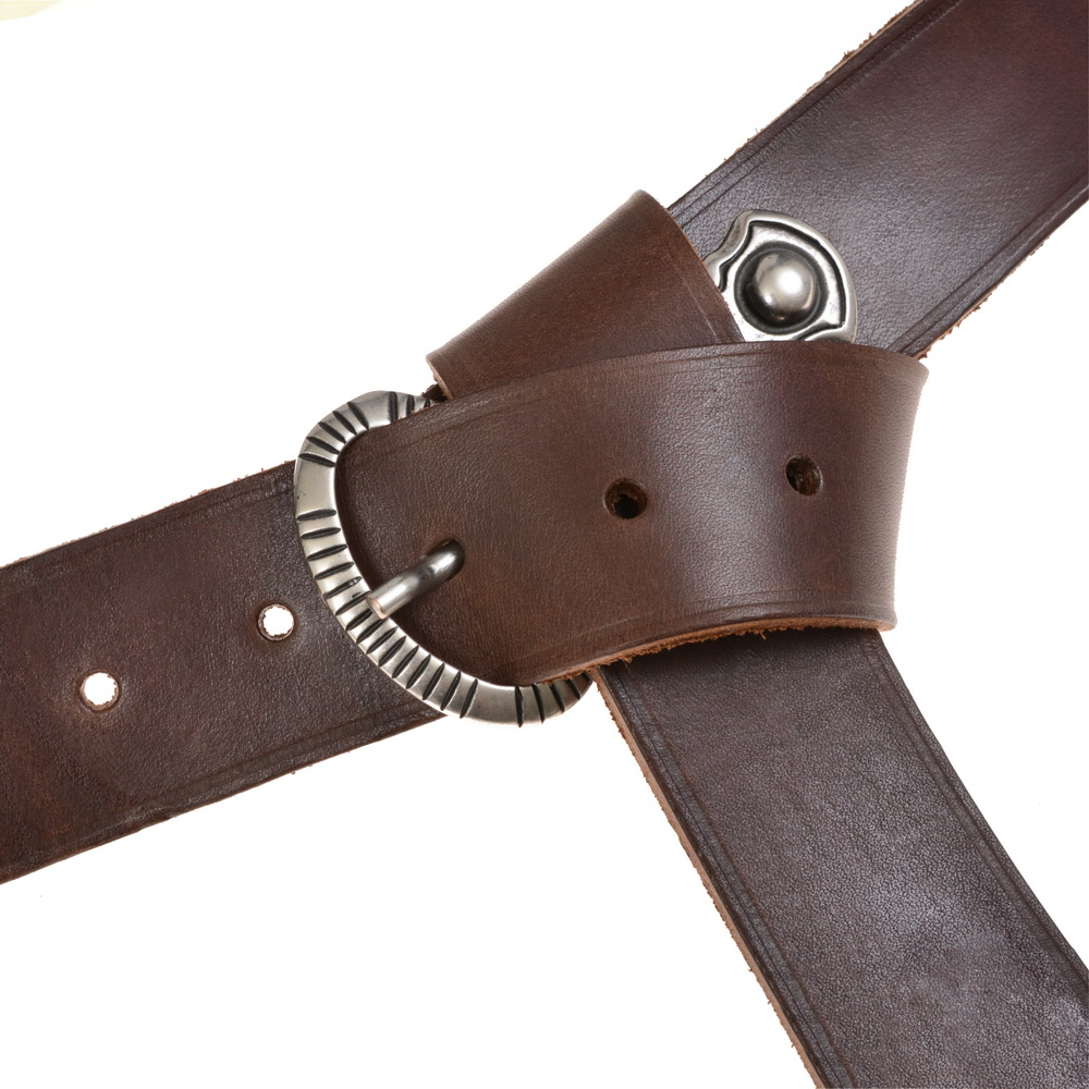 Merowinger-G�rtel - brown / silber