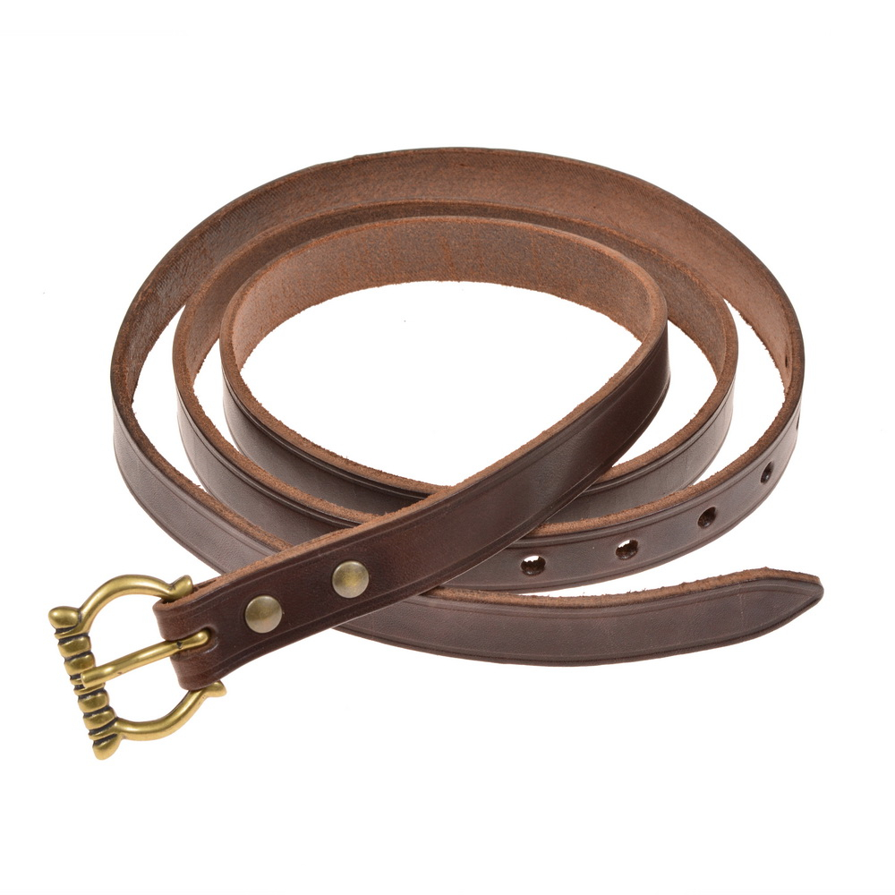Medieval belt - brown / brass