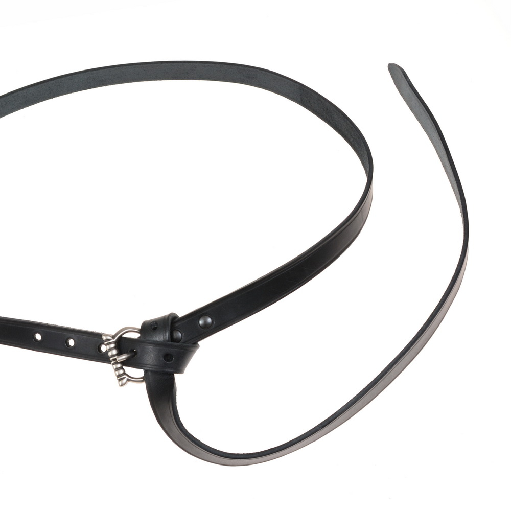 Medieval belt - black / silver