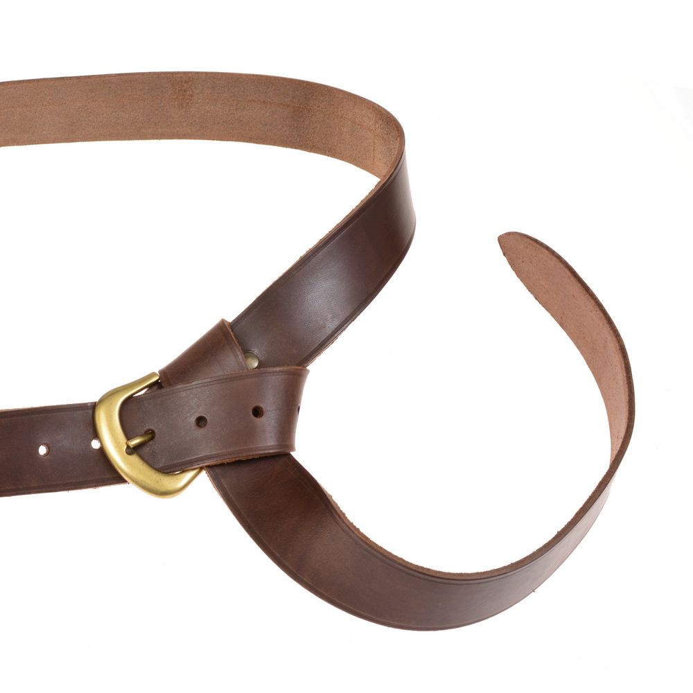 Kreuzritter-G�rtel - braun / messing