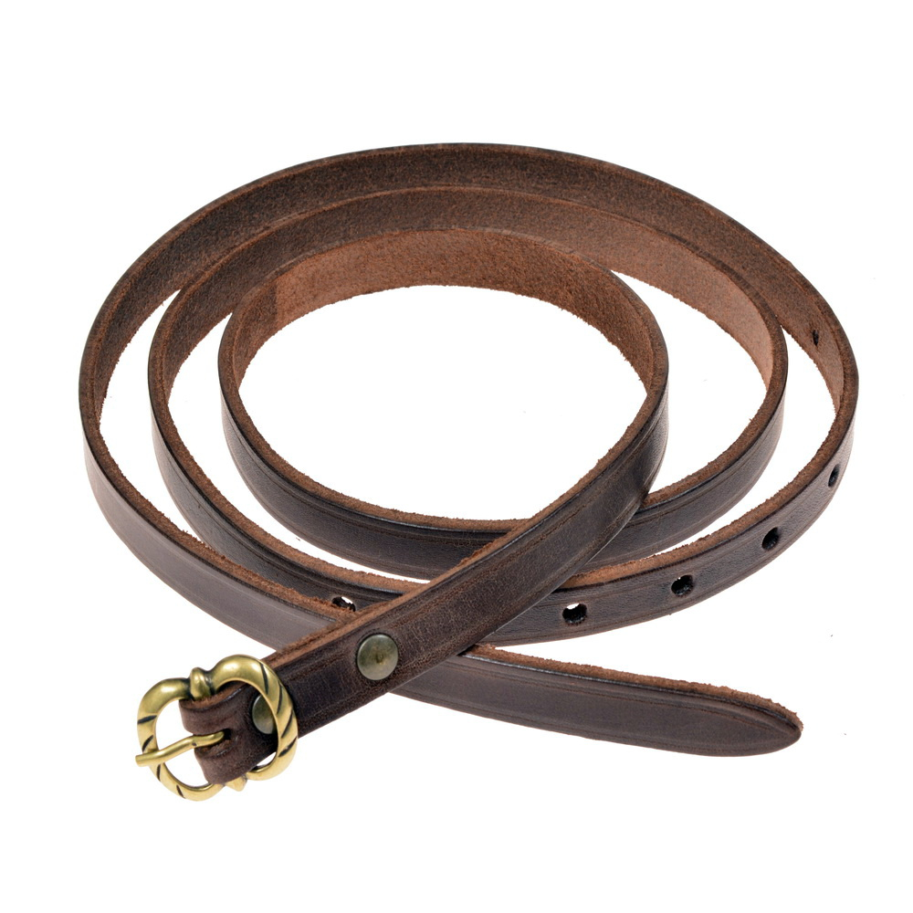 Medieval belt - brown / brass